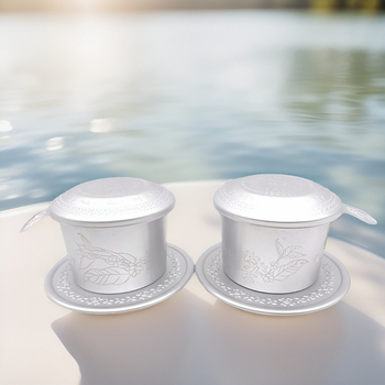 Cană din aluminiu pentru cafea drip, preparare manuală, portabilă pentru exterior și muncă