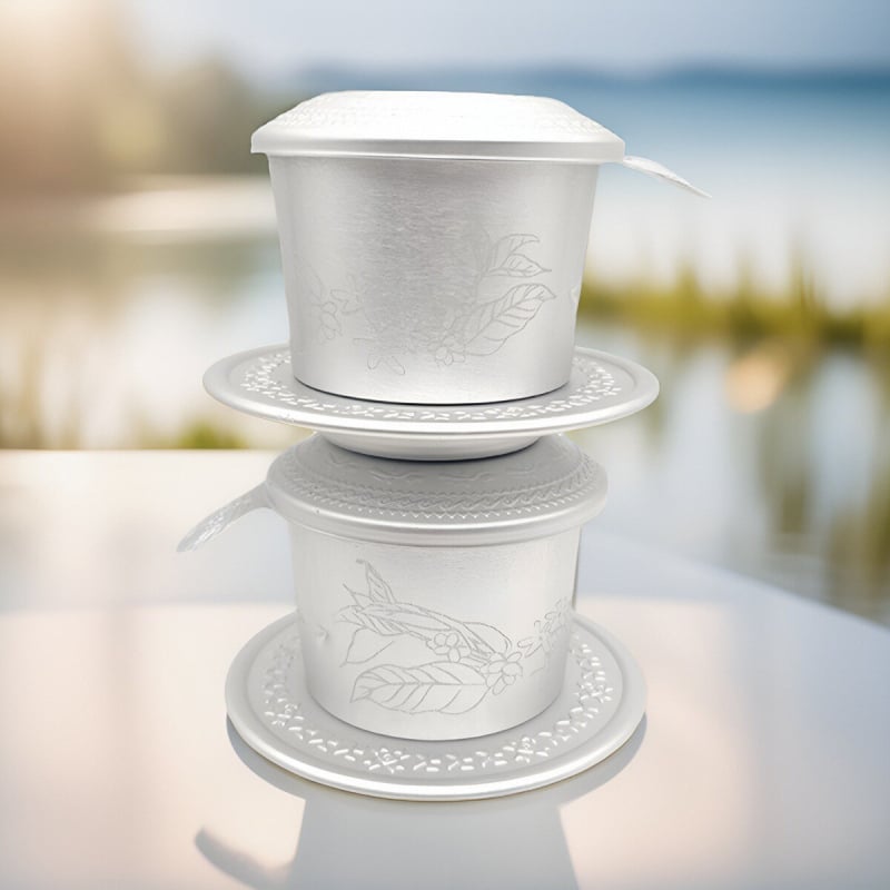 Cană din aluminiu pentru cafea drip, preparare manuală, portabilă pentru exterior și muncă