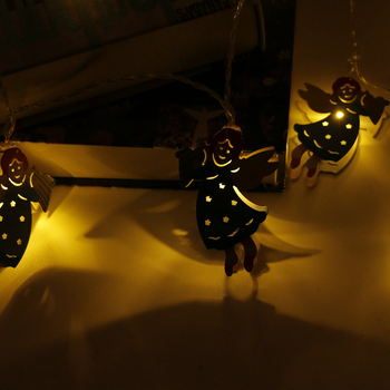 Lumini LED în formă de Înger, perdea de lumini pentru decor interior, decorațiuni de Crăciun