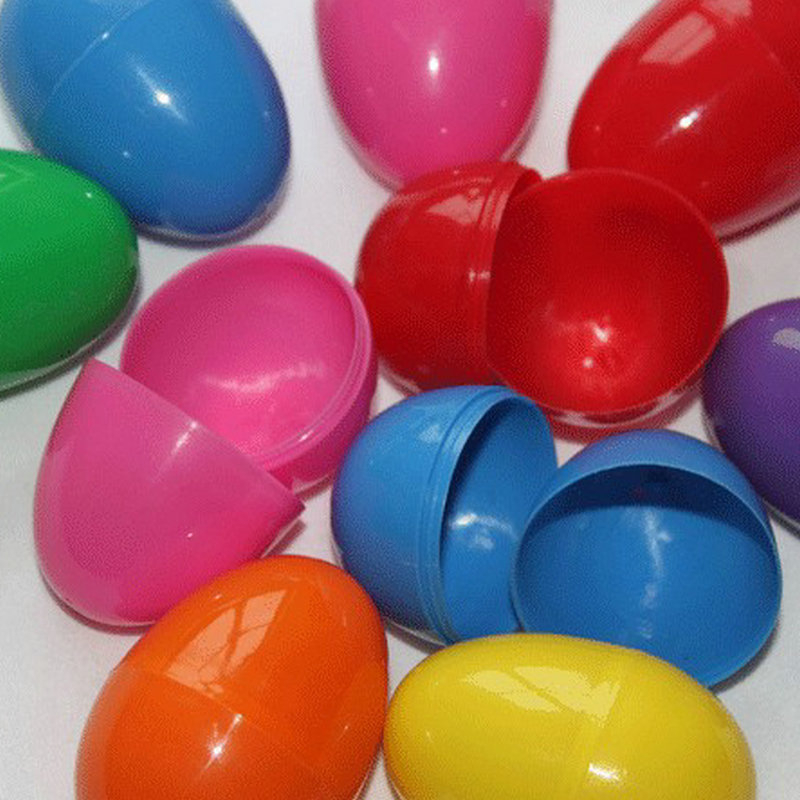 Ouă de Paște din plastic imitativ, ouă decorative ce se pot deschide, ouă aurii lucioase placate galvanic