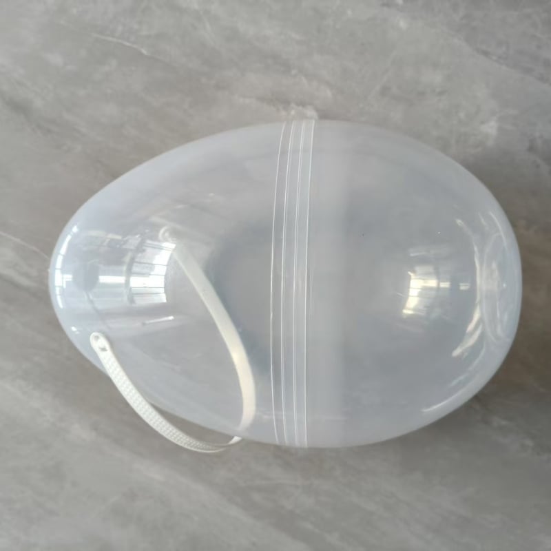Ouă de Paște din plastic, lucrate manual, portabile, 25 cm, bază plată, ouă aurii
