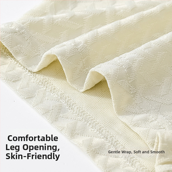 Boxeri bărbați din ice silk cu jacquard, talie medie, respirabili, uscare rapidă