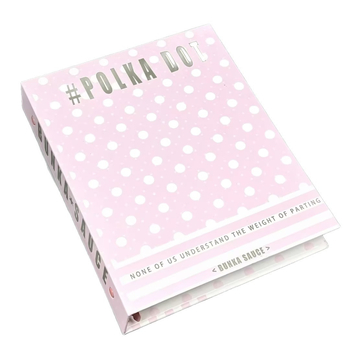 Colecție de albume foto A5 cu patru compartimente, design minimalist cu buline, pentru carduri idol de 3 inch