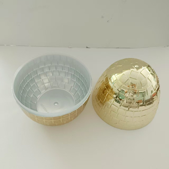 Ou de Paște deschis, coajă placată cu aur, mare, 10 inch, decor festiv, set pentru copii