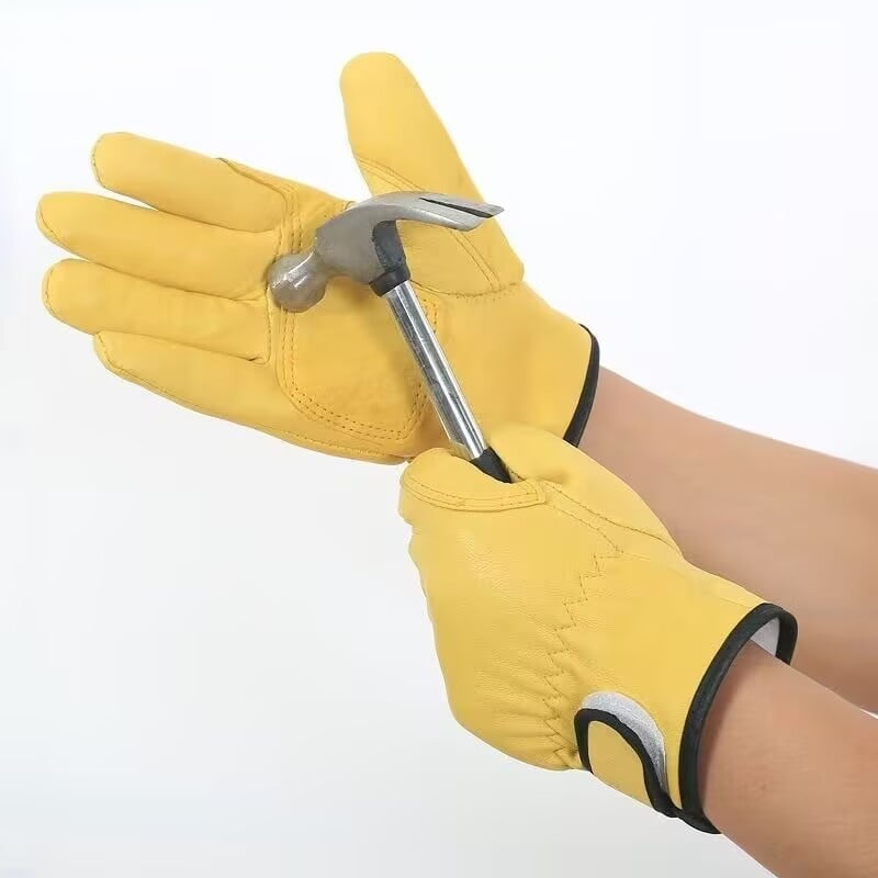 Mănuși din piele de miel top-grain, croială scurtă, rezistente la căldură și abraziune, pentru sudură, protecție la muncă