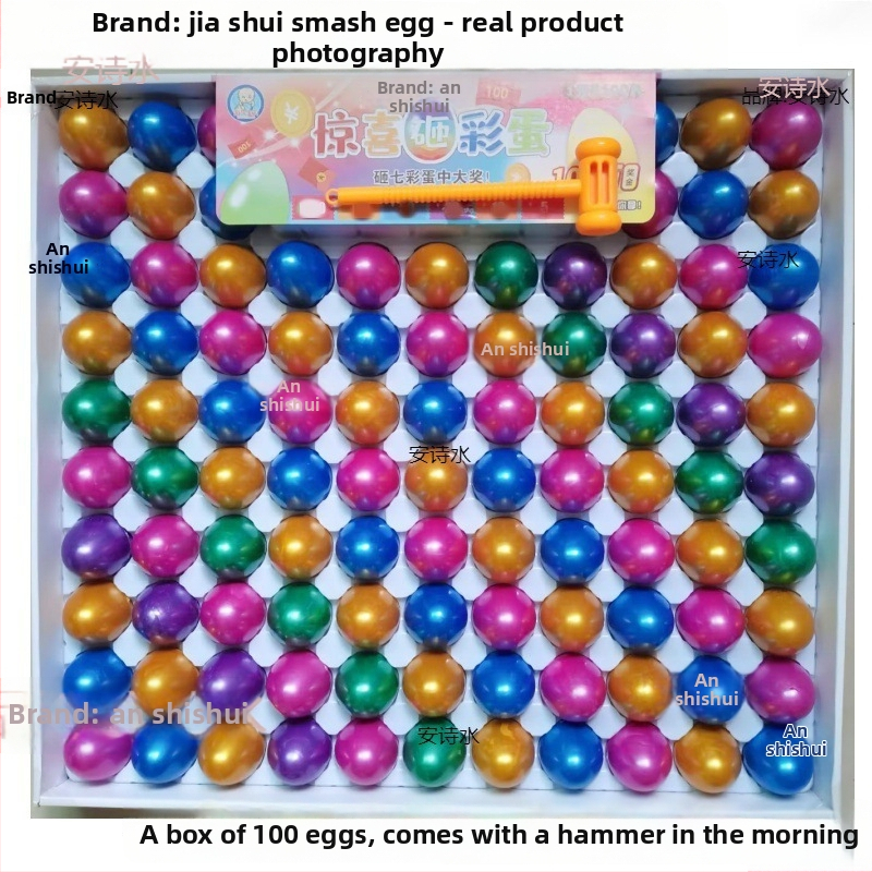 Balenie 100 hračiek Golden Egg Prize pre deti – Záhadné vajíčka na odbúranie stresu