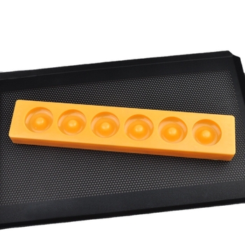Formă de copt din plastic cu 6 găuri, mărime medie, Peach Crisp formă, formă de migdale și formă de biscuiți
