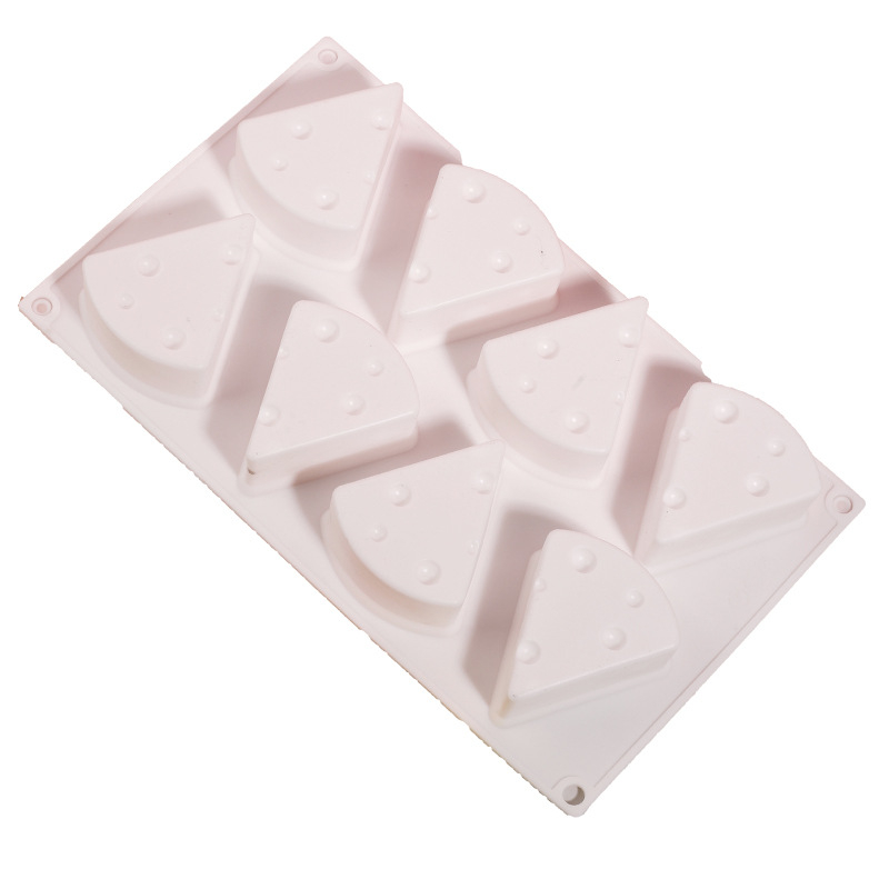 Formă de mousse cu 8 cavități pentru cheesecake, silicon alimentar, formă de copt din silicon, rezistentă la temperaturi înalte