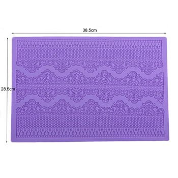 Mată din silicon pentru fondant cu dantelă – decorare torturi