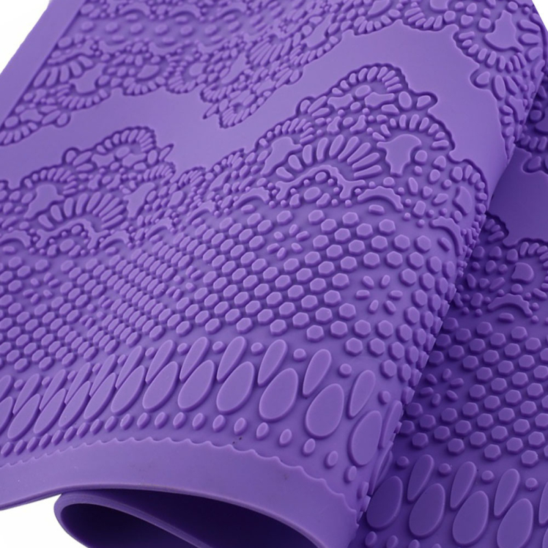 Mată din silicon pentru fondant cu dantelă – decorare torturi