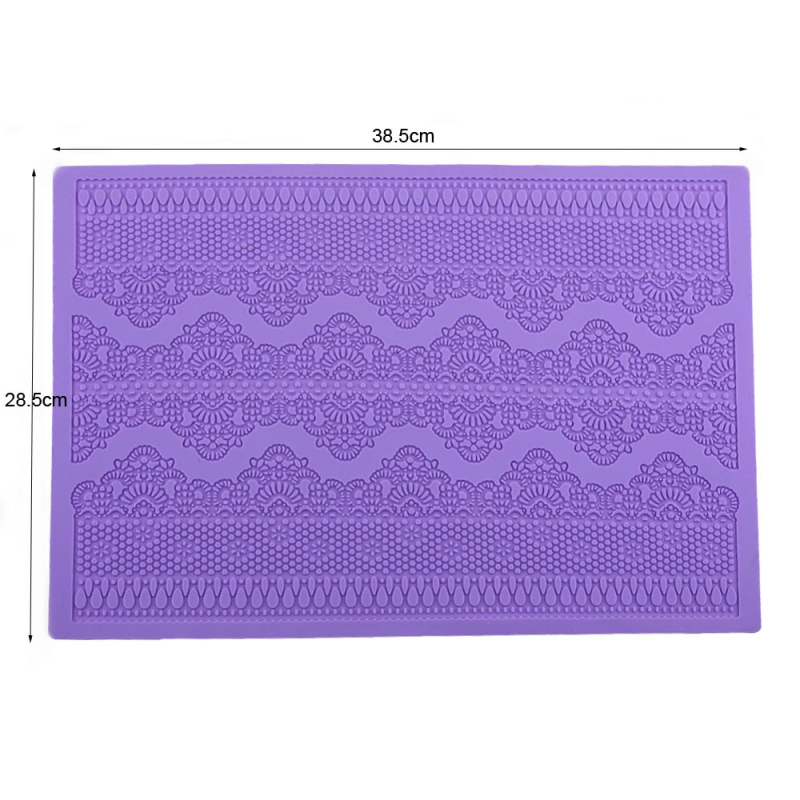 Mată din silicon pentru fondant cu dantelă – decorare torturi
