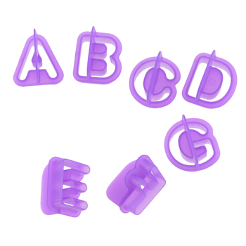 Set 40 forme din plastic pentru biscuiți cu caractere alfabetice și numerice pentru decorarea torturilor cu fondant – ustensile pentru cofetărie DIY