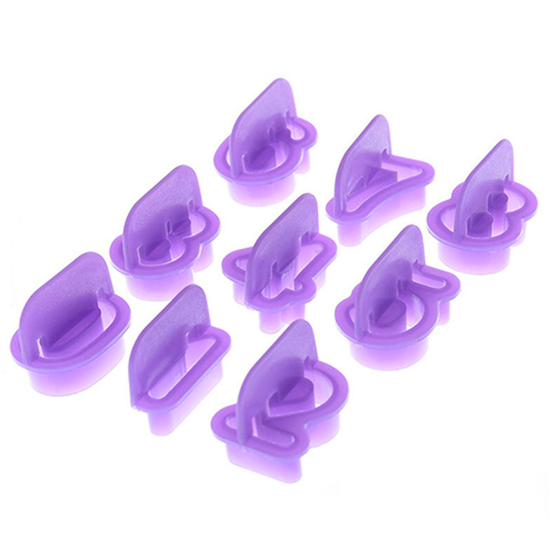Set 40 forme din plastic pentru biscuiți cu caractere alfabetice și numerice pentru decorarea torturilor cu fondant – ustensile pentru cofetărie DIY