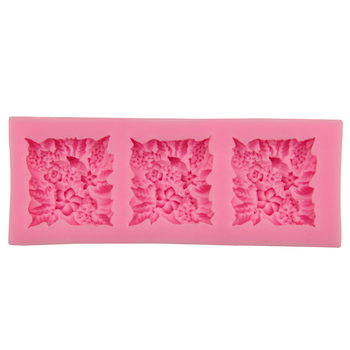 Formă de tort din silicon cu buchet de flori pentru decor DIY fondant și cofetărie, H1697