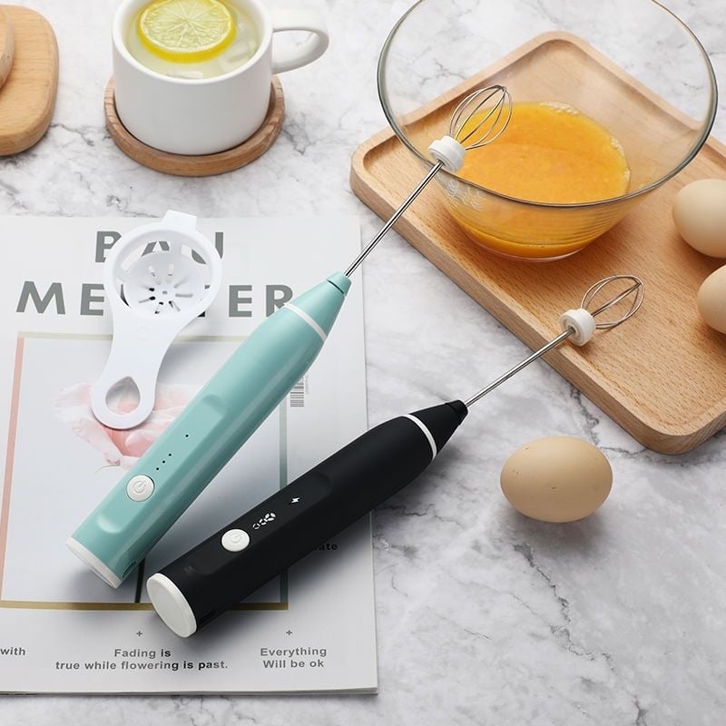 Mixer de mână electric pentru ouă și spumator de lapte – mini mixer de bucătărie pentru cafea
