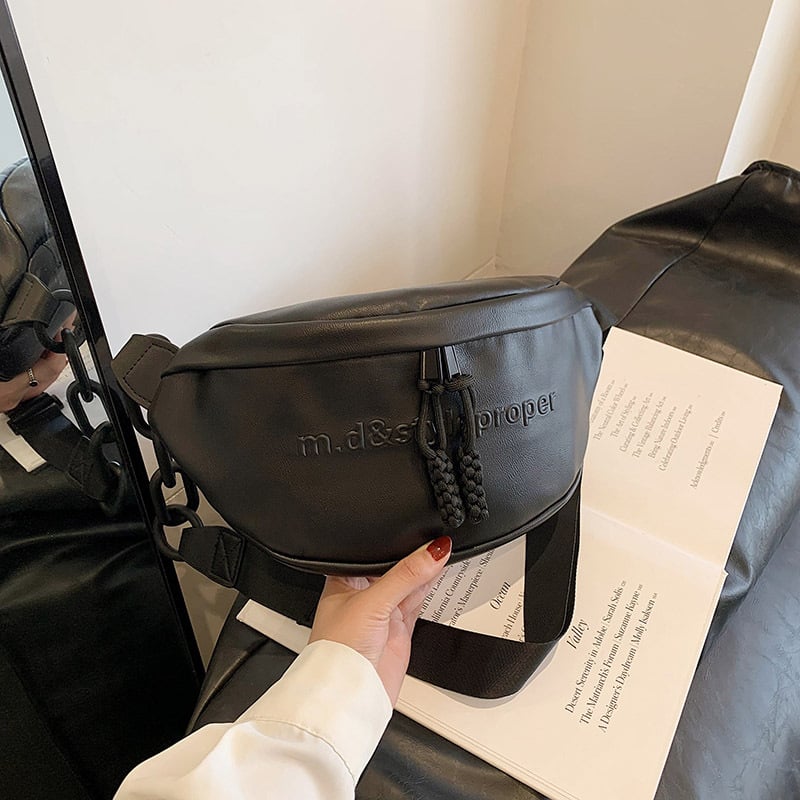 Geantă pentru femei din PU, stil coreean casual, versatilă, geantă de umăr cu lanț, capacitate mare, crossbody, modă stradală