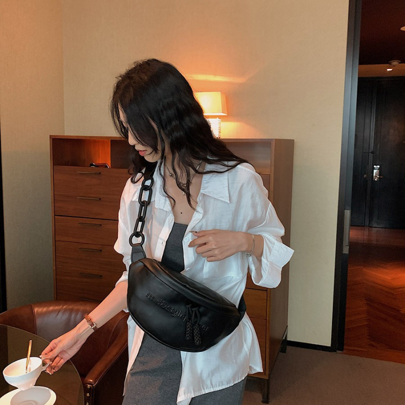Geantă pentru femei din PU, stil coreean casual, versatilă, geantă de umăr cu lanț, capacitate mare, crossbody, modă stradală