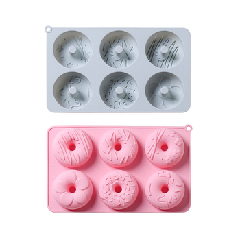 Formă din silicon pentru gogoși, utilizare în casă – formă neregulată, pentru gătit la abur prăjituri și forme de ciocolată, dimensiuni 27,1 × 16,5 × 3,3 cm – roz sau albastru