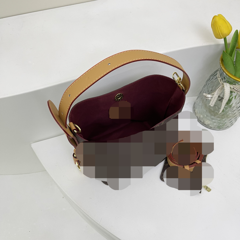 Set de două genți femei, stil coș, cu curea crossbody unică, PU material, primăvara 2025