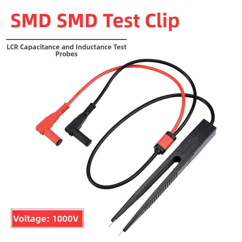 Fișă universală de test pentru sondele de multimetru, clemă de test pentru condensatori, cleme tip clește pentru inductori, componente LCR și SMD