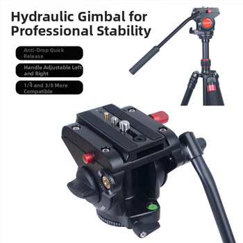 Stabilizator gimbal hidraulic pliabil pentru trepied, pentru camere DSLR și mirrorless