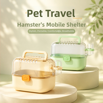 Cușcă transparentă portabilă pentru hamster, spațiu amplu pentru ieșiri în aer liber