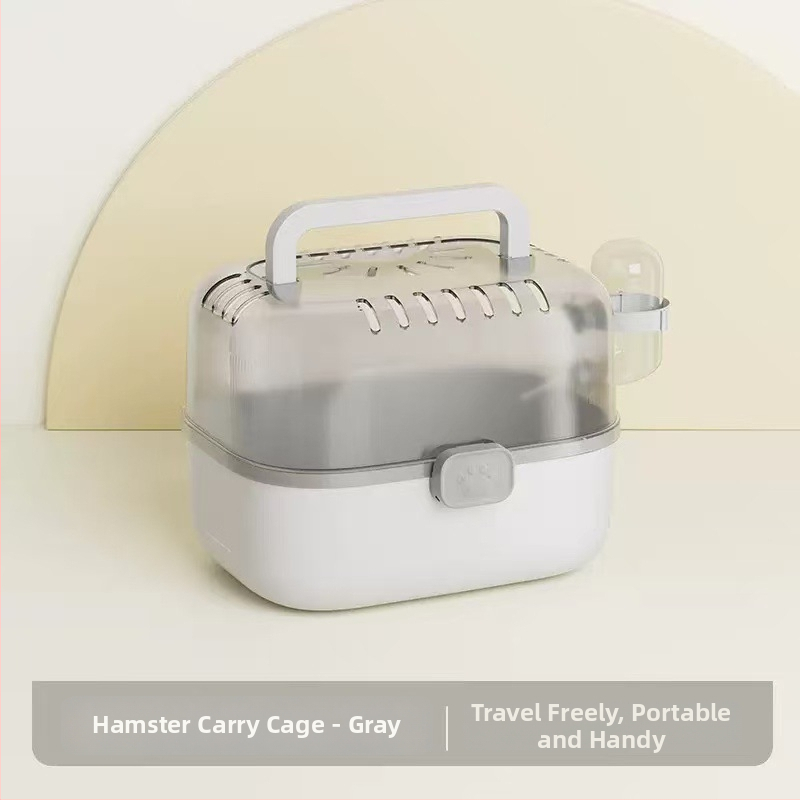 Cușcă transparentă portabilă pentru hamster, spațiu amplu pentru ieșiri în aer liber