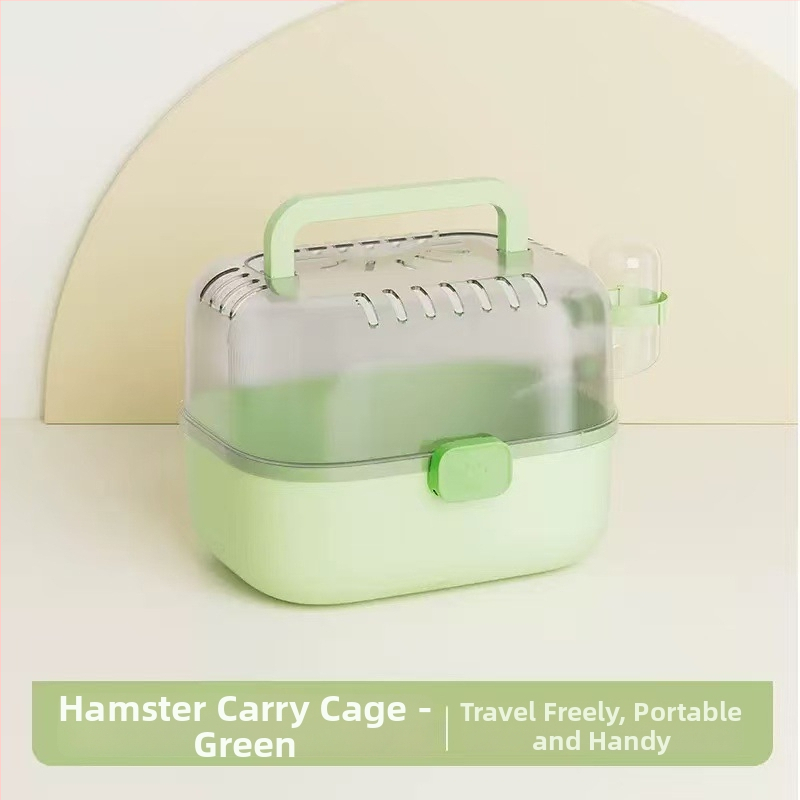 Cușcă transparentă portabilă pentru hamster, spațiu amplu pentru ieșiri în aer liber