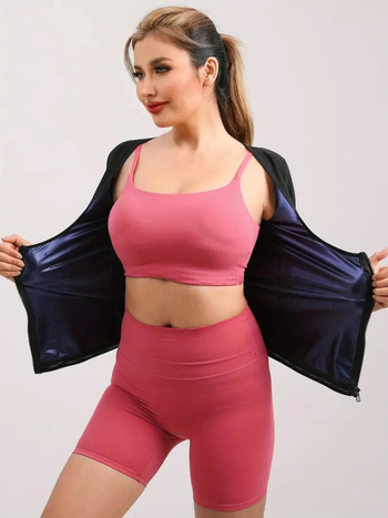 Top shapewear pentru femei cu fermoar, mâneci lungi și scurte, control al taliei și modelare a spatelui, pentru Yoga, alergare și fitness.