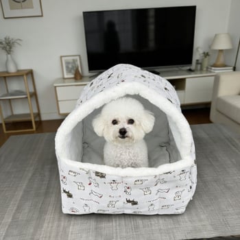 Cuib semiînchis pentru animale de dimensiuni mici: căsuțe pentru pisici și câini, cuiburi pentru iepuri, modele noi, calde pentru toate anotimpurile