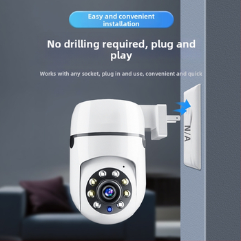 Cameră de supraveghere indoor, plug‑and‑play, Wi‑Fi 1080p, Tuya Smart, cameră 360° pentru casă