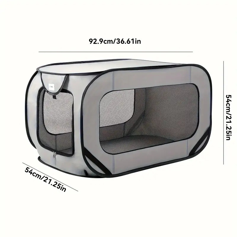 Cușcă auto pentru animale din material Oxford, portabilă, pliabilă, pentru pisici și câini, utilizare în interior și exterior