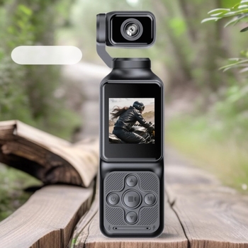 Frompro Q3x cameră cu stabilizare pentru fotografii și videoclipuri, cameră de vlog compactă pentru ciclism outdoor