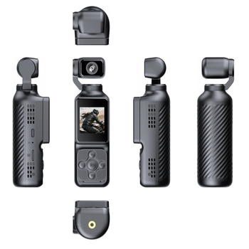 Frompro Q3x cameră cu stabilizare pentru fotografii și videoclipuri, cameră de vlog compactă pentru ciclism outdoor