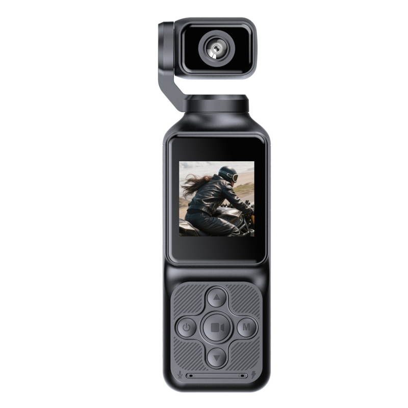 Frompro Q3x cameră cu stabilizare pentru fotografii și videoclipuri, cameră de vlog compactă pentru ciclism outdoor
