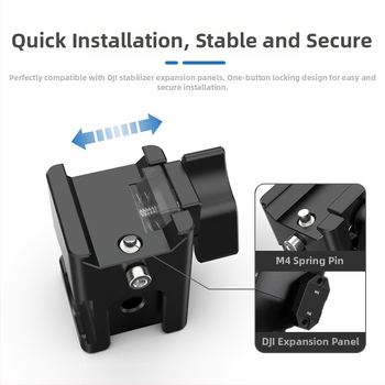 Modul extindere pentru stabilizator DJI RS3/RS4 și RSC2 — suport telefon, suport blitz și modul monitor