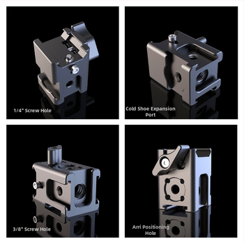 Modul extindere pentru stabilizator DJI RS3/RS4 și RSC2 — suport telefon, suport blitz și modul monitor