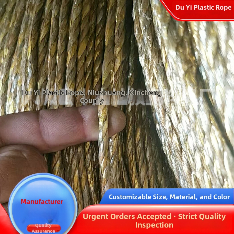 Zlaté hliníkovo-plastové kompozitné viazacie lano na laminovanie fólie do skleníkov a balenie odpadového papiera; polyester, 1,3 mm × 50 mm, nosnosť 8 kg