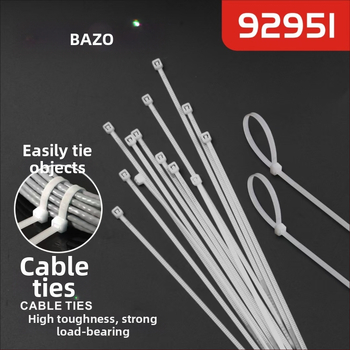 Beizhuo 92952 Legături din nylon pentru cabluri, 100 buc, 200 mm, încărcătură 8 kg