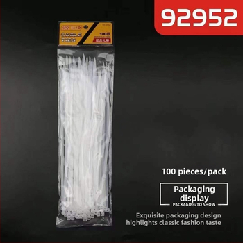 Beizhuo 92952 Legături din nylon pentru cabluri, 100 buc, 200 mm, încărcătură 8 kg
