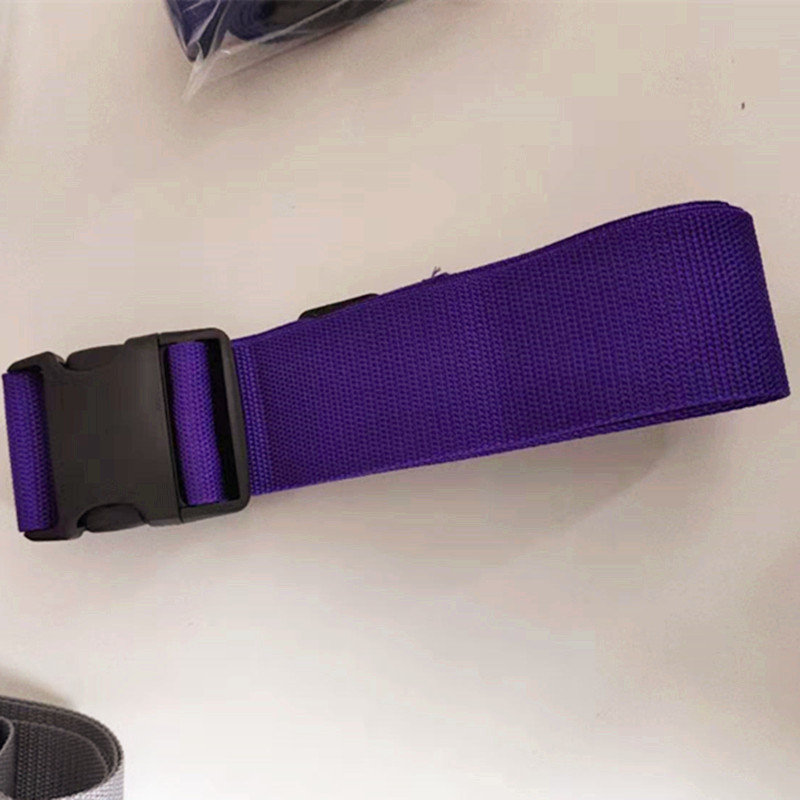 Bandă de ambalare pentru bagaje, multicolor, cu pangă PP și cataramă din plastic, lățime 50 mm, lungime 1,95 m