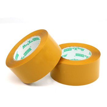 Bandă de ambalare bej, lățime 5,5 cm, lungime 150 m, grosime 55 mm, BOPP, pentru ambalare