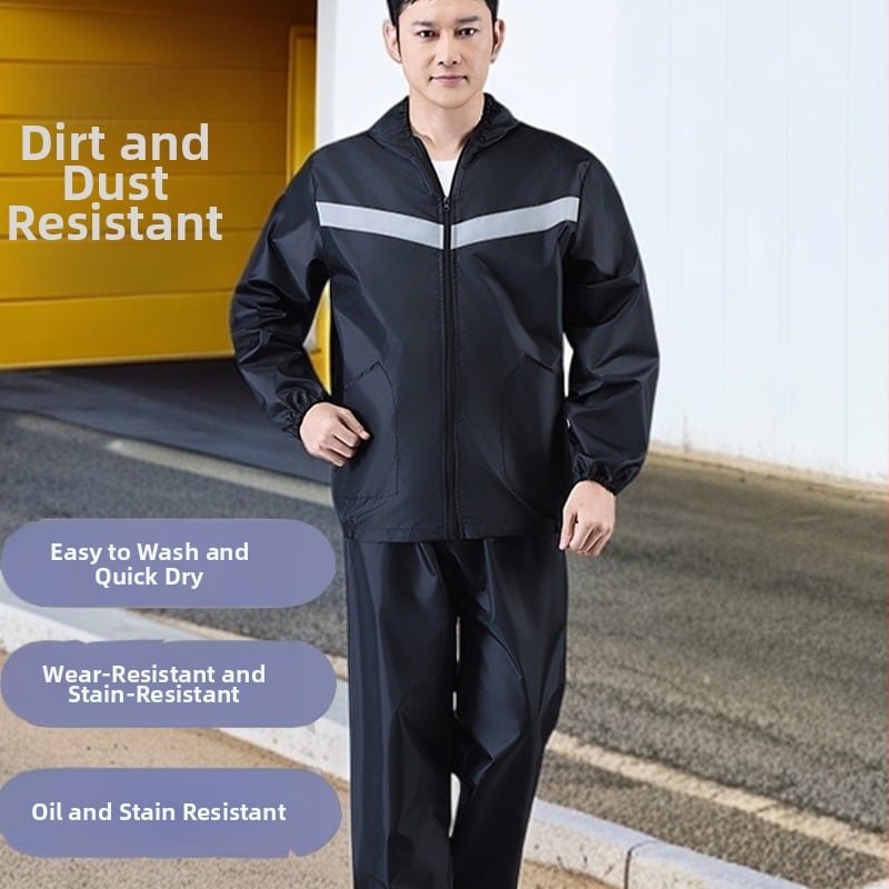 Costum de protecție unisex cu glugă pentru corpul întreg, anti-praf și antiulei, croială lejeră, rezistent la uzură și la murdărie, potrivit pentru fabrici, vopsire cu spray și reparații auto, poliester.