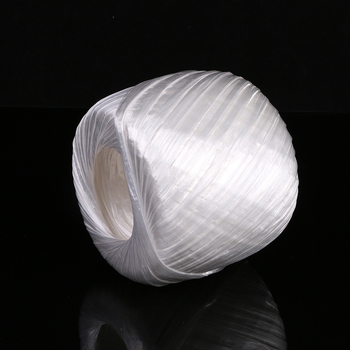 Minge de sfoară PP pentru ambalare, albă, 200 g, 160 m lungime, 4 cm lățime, 0,02 mm grosime, pentru ambalaje și haine