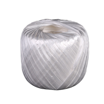 Minge de sfoară PP pentru ambalare, albă, 200 g, 160 m lungime, 4 cm lățime, 0,02 mm grosime, pentru ambalaje și haine