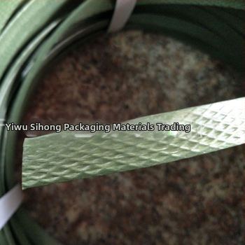 Bandă PVC verde militar, curea de ambalare manuală, lățime 14 mm, grosime 1,4 mm, rezistență la tracțiune 246,9 kg, greutate netă 10 kg