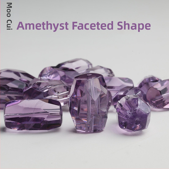 Ametist natural brazilian, facetat, mărgele cu formă liberă pentru brățară DIY, 8 mm mărgele din cristal