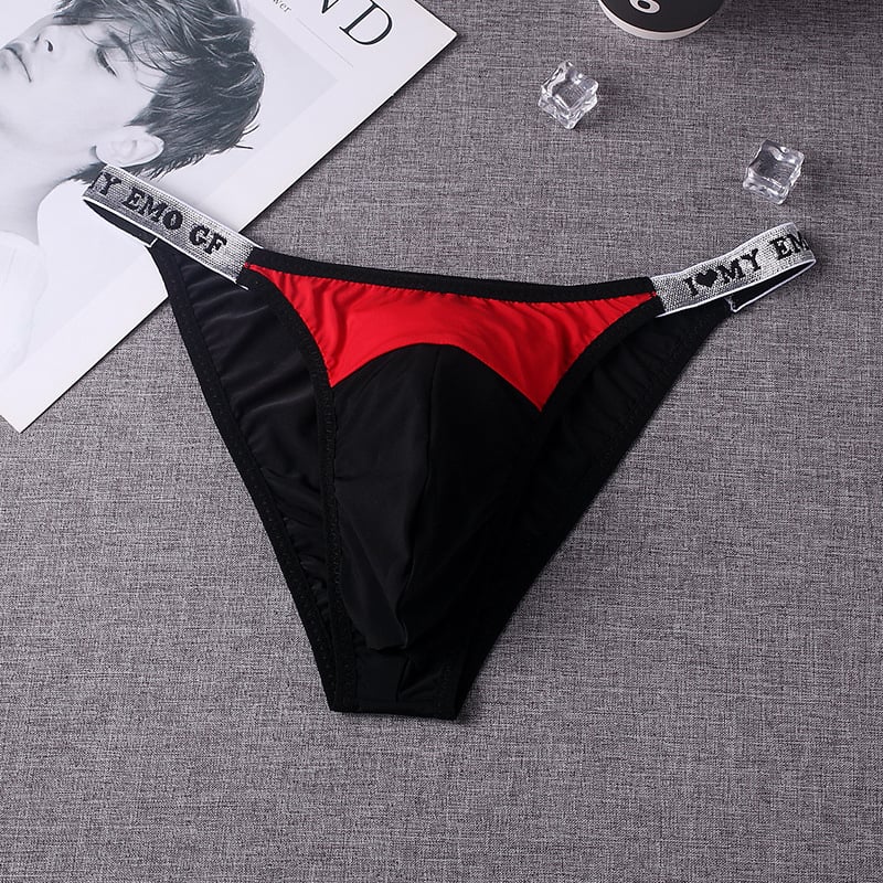 Slip string pentru bărbați ultra-subțire, respirabil, cu combinație de culori, G32