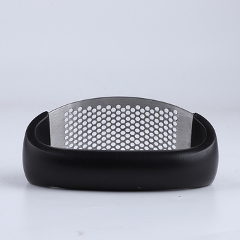 Curățător de usturoi din silicon — instrument manual pentru decojire, inel din oțel inoxidabil, bucătărie