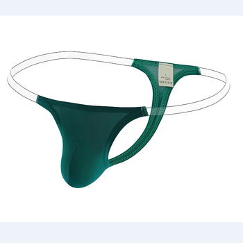 Noul thong masculin Ice Silk alb, confortabil și respirabil